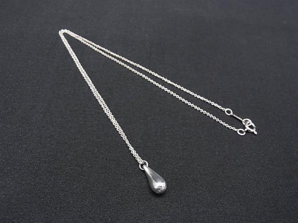 1円 ■美品■ TIFFANY&Co ティファニー エルサペレッティ ティアドロップ SV925 ネックレス ペンダント アクセサリー シルバー系 BS6222拍卖
