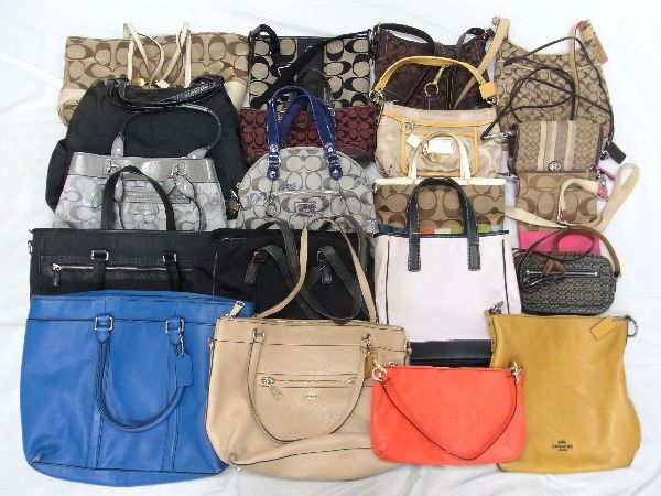 1円 COACH コーチ シグネチャー 等 キャンバス レザー 等 トートバッグ ハンドバッグ ショルダーバッグ 等 20点セット まとめ売り GC2761拍卖