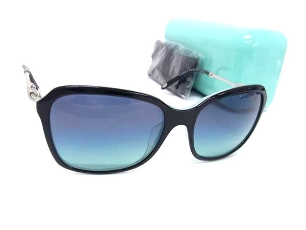 1円 ■美品■ TIFFANY&Co ティファニー インフィニティ サングラス メガネ 眼鏡 メンズ レディース ブラック系×シルバー系 BQ6308拍卖