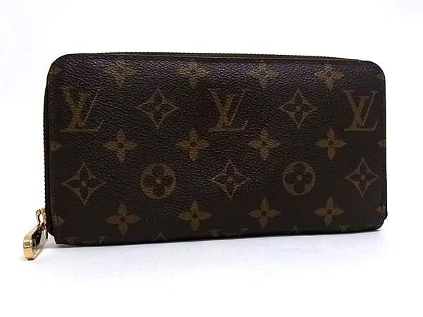 1円 LOUIS VUITTON ルイヴィトン M60017 モノグラム ジッピーウォレット ラウンドファスナー 長財布 札入れ 小銭入れ ブラウン系 HE1598拍卖