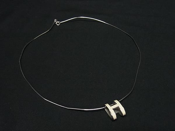 1円 ■美品■ HERMES エルメス ポップアッシュ ネックレス ペンダント アクセサリー レディース シルバー系 FY4595拍卖