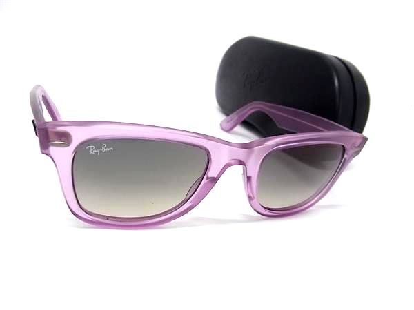 1円 ■極美品■ Ray-Ban レイバン RB2140 WAYFARER サングラス メガネ 眼鏡 メンズ レディース パープル系 GC2723拍卖