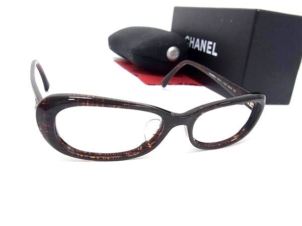 1円 ■美品■ CHANEL シャネル ココマーク フレームのみ めがね メガネ 眼鏡 レディース メンズ ダークブラウン系 BQ6298拍卖