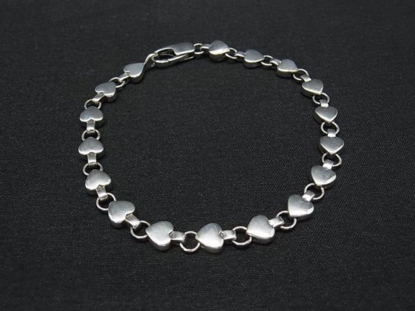 1円 TIFFANY&Co ティファニー パフハート SV925 ブレスレット アクセサリー レディース シルバー系 BU1984拍卖