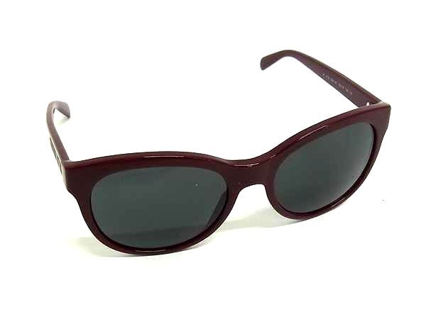 1円 ■美品■ BURBERRY バーバリー B 4132 3351/87 53□18 140 3N ノバチェック サングラス 眼鏡 メガネ レディース ボルドー系 HB2827拍卖