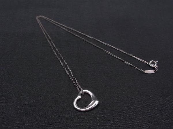 1円 TIFFANY&Co ティファニー エルサペレッティ オープンハート SV925 ネックレス ペンダント アクセサリー シルバー系 GC2114拍卖