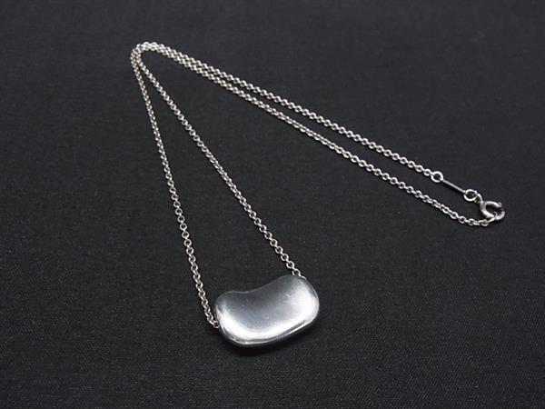 1円 TIFFANY&Co ティファニー エルサペレッティ ビーン SV925 ネックレス ペンダント アクセサリー レディース メンズ シルバー系 BS7645拍卖