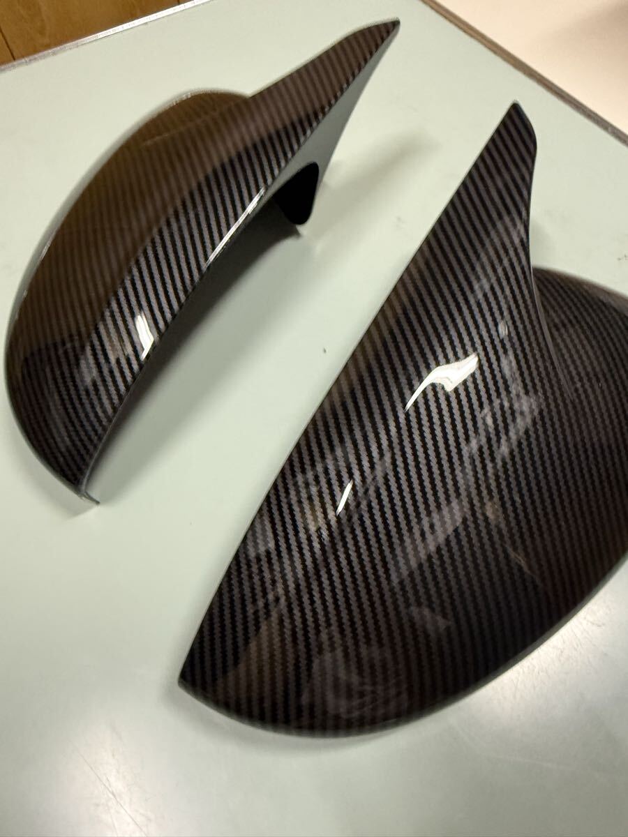 カーボン調 汎用ドアミラーカバー 左右セット拍卖