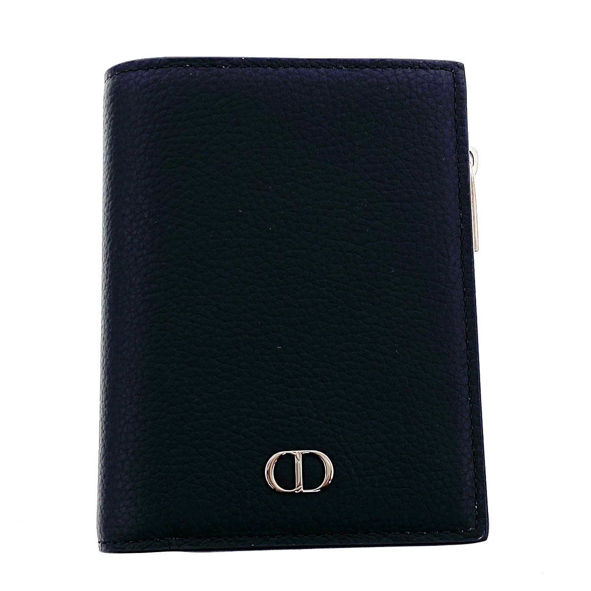 Christian Dior クリスチャンディオール CD Icon 二つ折りウォレット 二つ折り財布 2ESBC319 レザー ブラック メンズ 中古拍卖