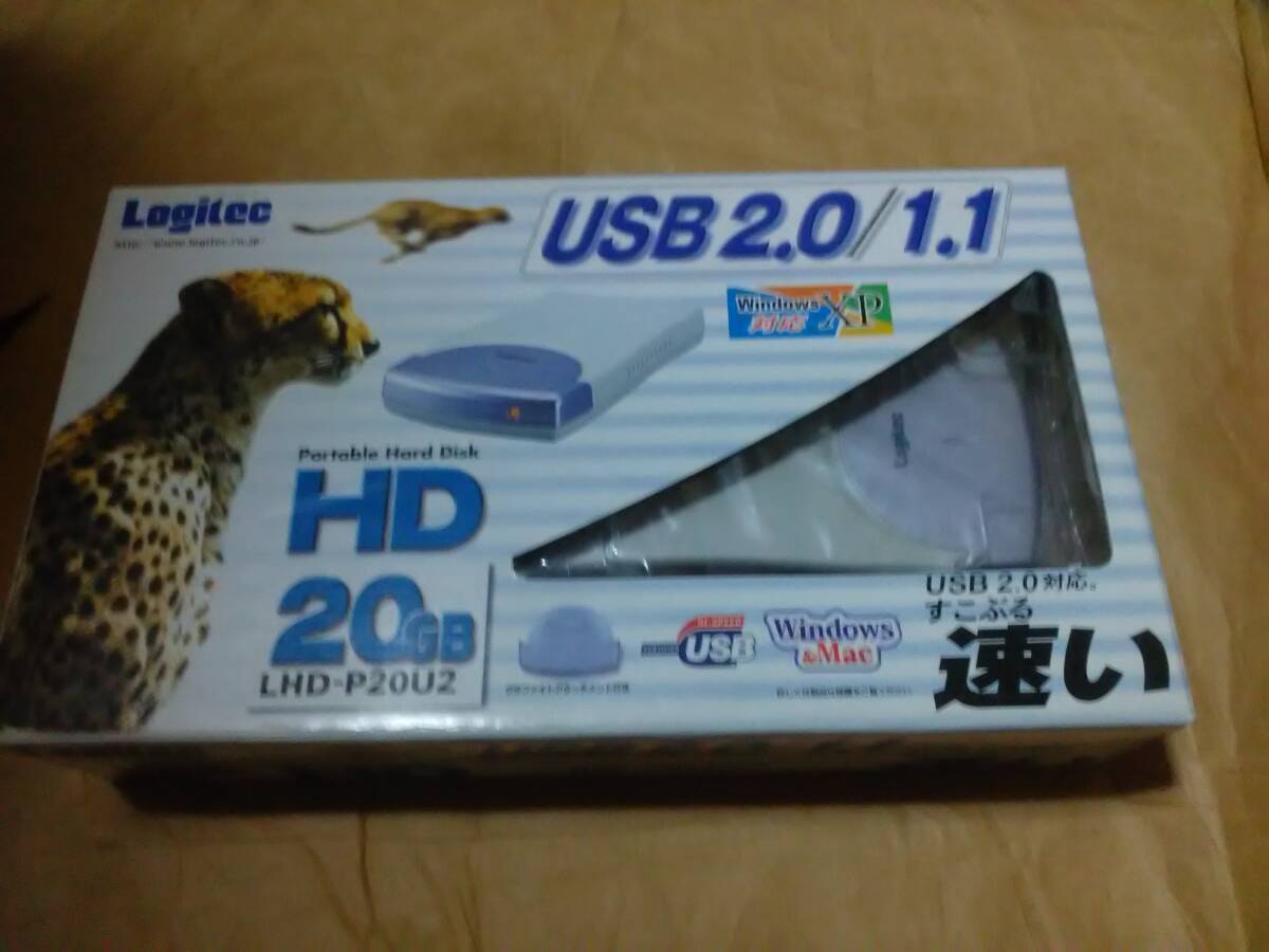 Logitec ポータブルHDD 20gb LHD-P20U2拍卖