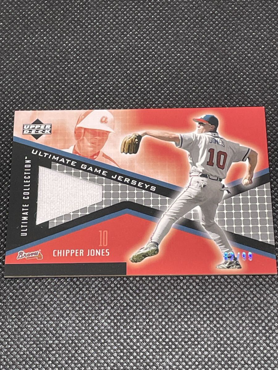 2002 UD Ultimate Collection Ultimate Game Jerseys チッパー・ジョーンズChipper Jones #82/99拍卖