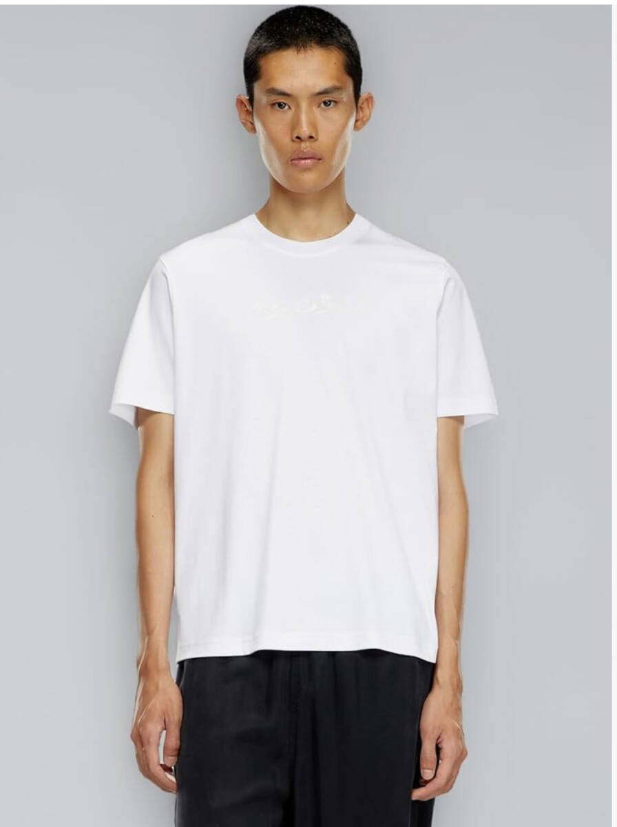 ★新品未使用/DIESEL/価格15300円★タグ付 メンズ DIESEL 筆記体ロゴ プリント 半袖 Tシャツ ホワイト XS拍卖