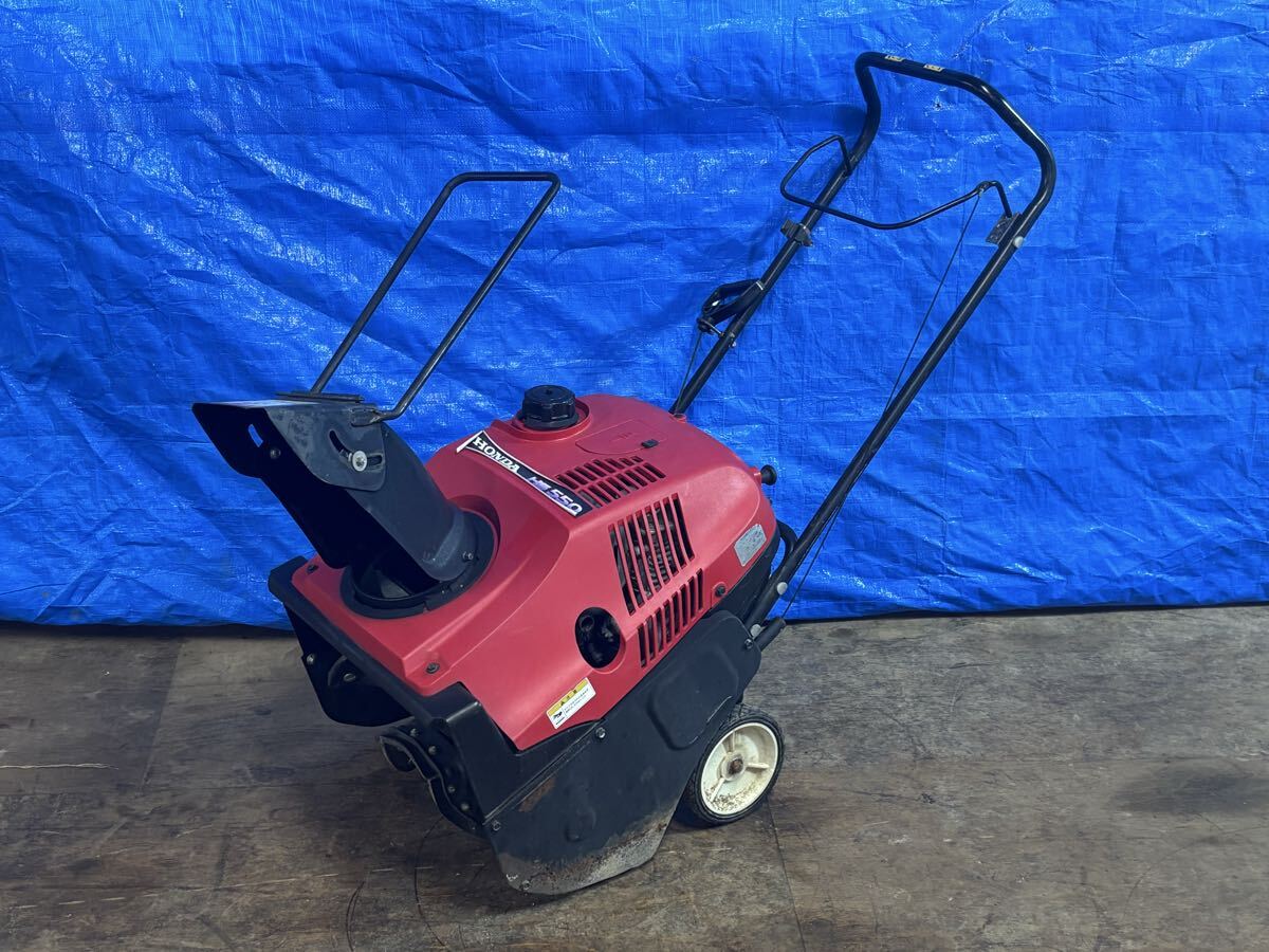上越市出品 中古ホンダ 除雪機 HS550 5馬力 ガソリン HONDA 投雪 雪かき 排雪 除雪 自宅 会社 敷地 手押し 小型 ラッセル 倉庫内保管拍卖