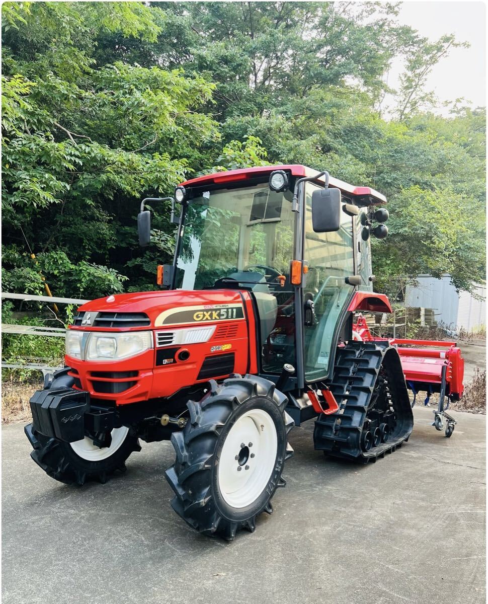 ★MITSUBISHI 三菱トラクター GXK511パワークロ★51馬力 ★524時間★4WD★エアコンキャビン拍卖