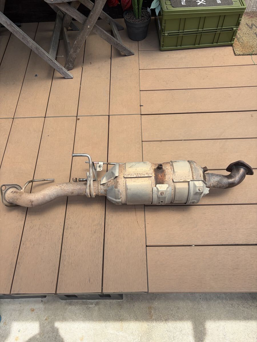 ☆ハイエース KDH201V エキゾーストパイプ マフラー 1KD DPF DPR 17410-30330 熊本発 素材用に☆拍卖