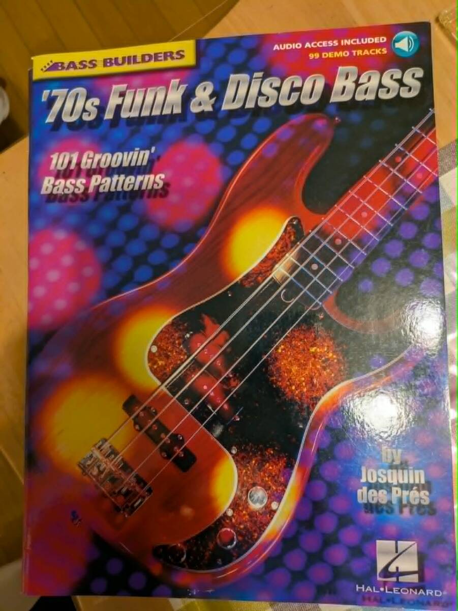 送料無料 べーススコア 70年代ファンク&ディスコベース ’70s Funk&Disco Bass ベースギター教則本 音源アクセス拍卖