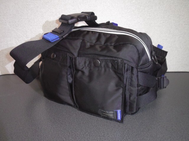 PORTER adidas WAIST BAG BLK 美品 吉田カバン ウェストバッグ コラボ 黒 アディダス ポーター 拍卖