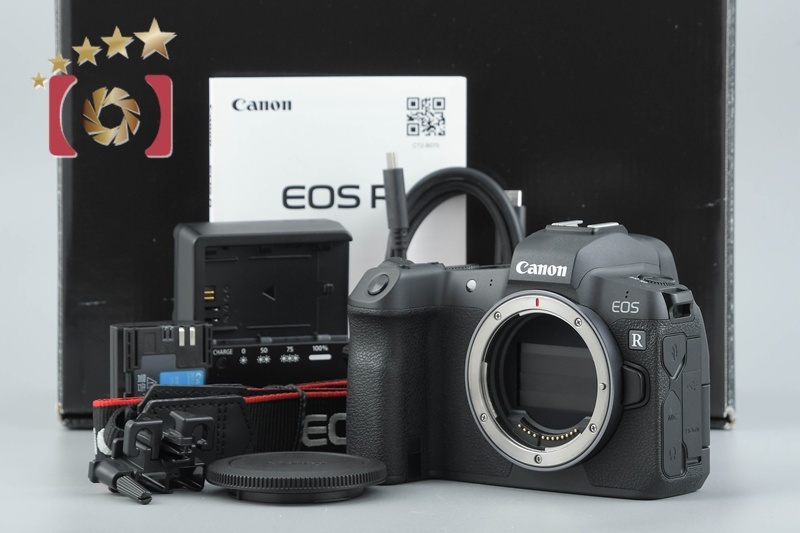 【中古】Canon キヤノン EOS R ミラーレス一眼カメラ 元箱付き拍卖