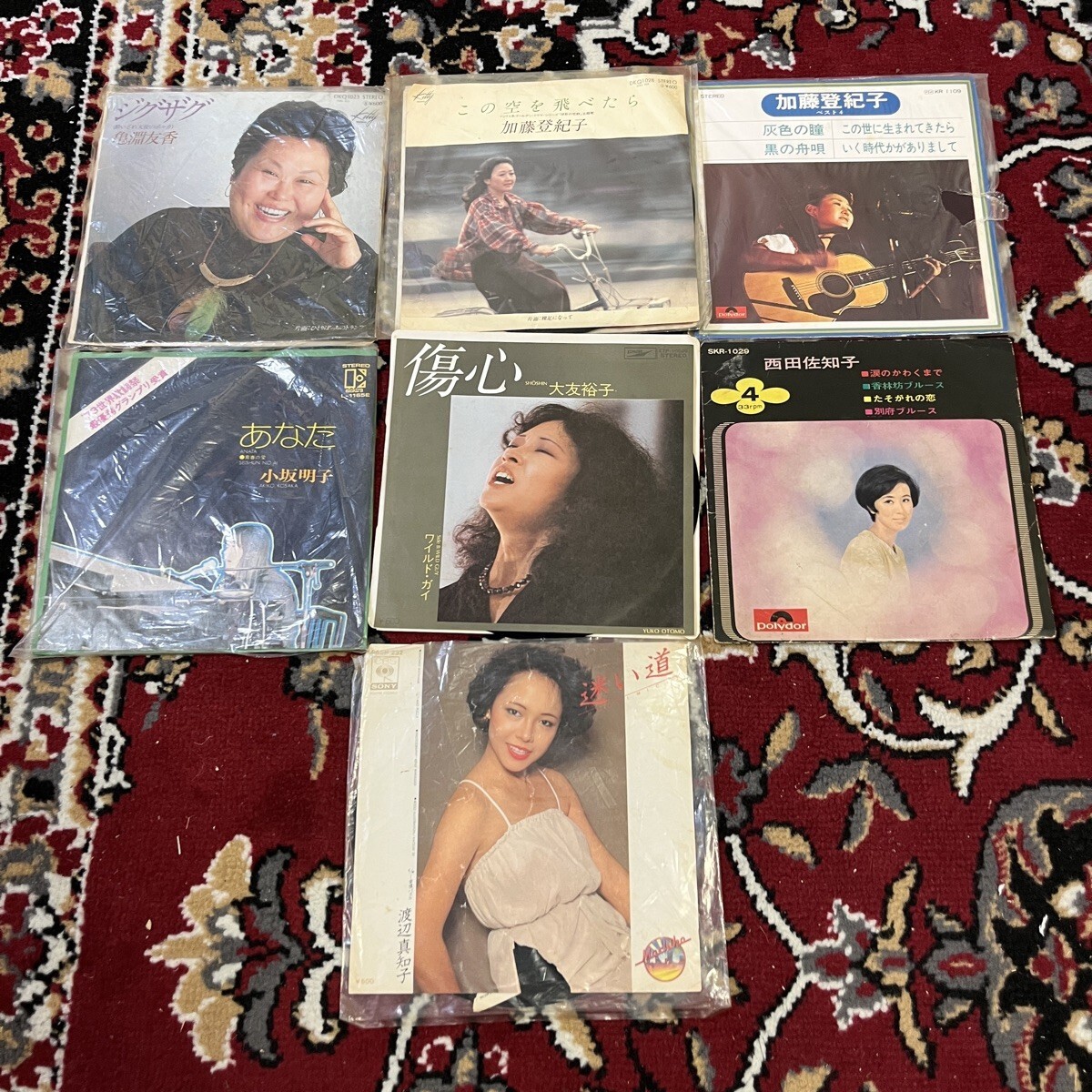 【同梱可能】歌謡曲 EP まとめ 渡辺真知子 加藤登紀子 小坂明子 西田佐知子 20260701_MIX_2650拍卖
