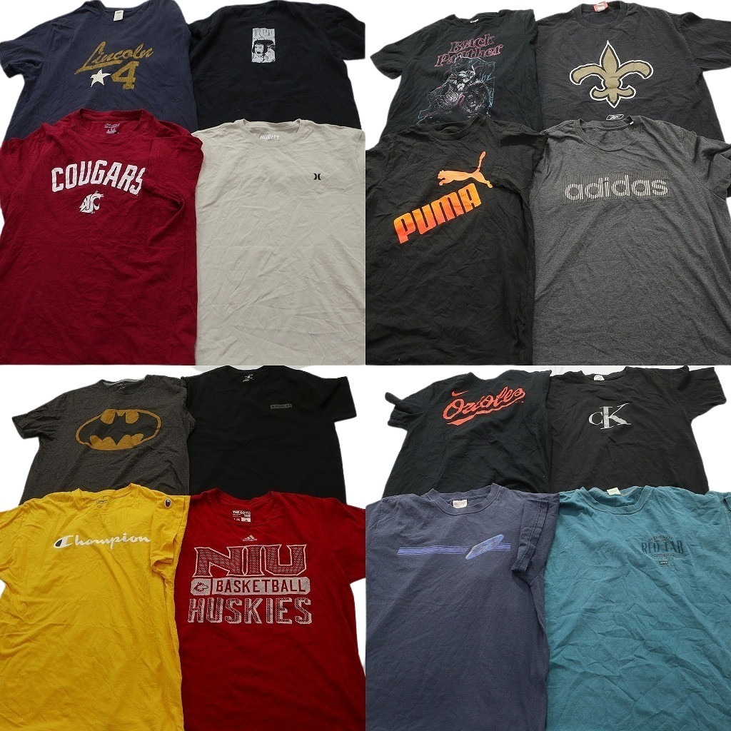 古着卸 まとめ売り ブランドMIX Tシャツ 16枚セット ( メンズ L ) リーバイス プーマ チャンピオン ナイキ アディダス NF7498 1円スタート拍卖