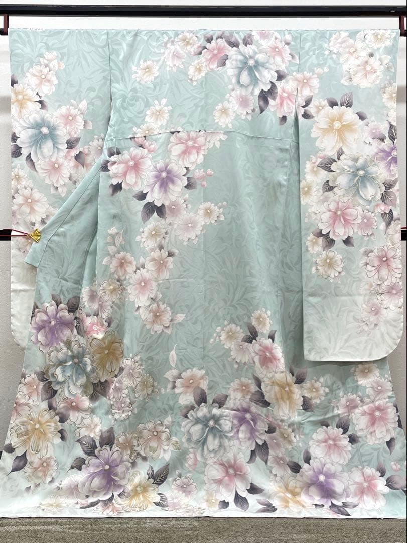 振袖 ラメ刺繍 金彩 紋意匠 身丈170cm 新品未使用品 MO3887拍卖