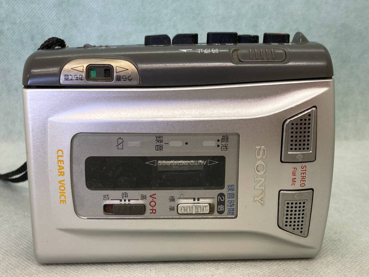 SONY TCS-60 ソニー カセットテープレコーダー シルバー 銀 録音 本体のみ 動作未確認 現状品拍卖