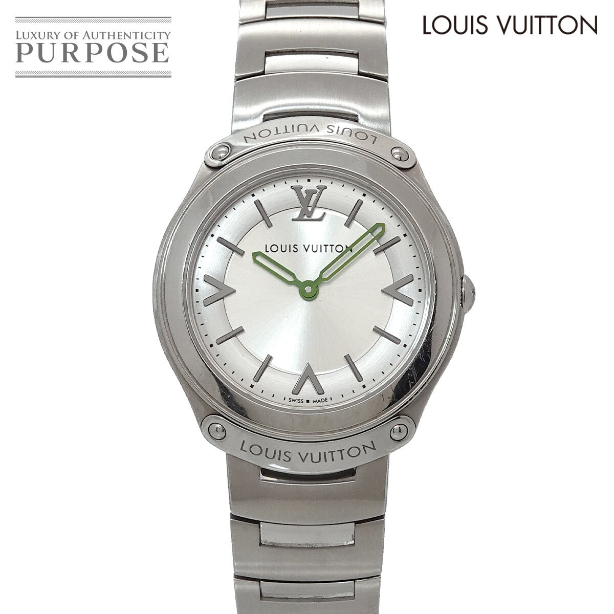 ルイ ヴィトン LOUIS VUITTON フィフティ ファイブ Q6J00 レディース 腕時計 シルバー クォーツ ウォッチ Fifty five 90333220拍卖