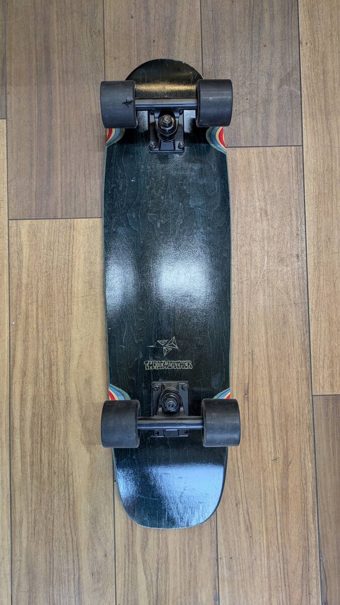◆Three Weather スケボー CRUISER BLACK スケートボード コンプリート 7.7インチ◆拍卖