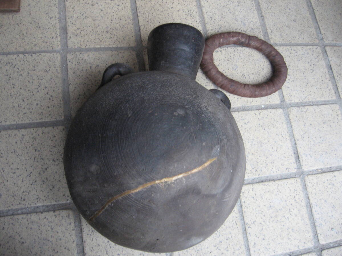 弥生土器花入 骨董品 レア 希少 検 縄文時代 じいちゃんのお宝拍卖