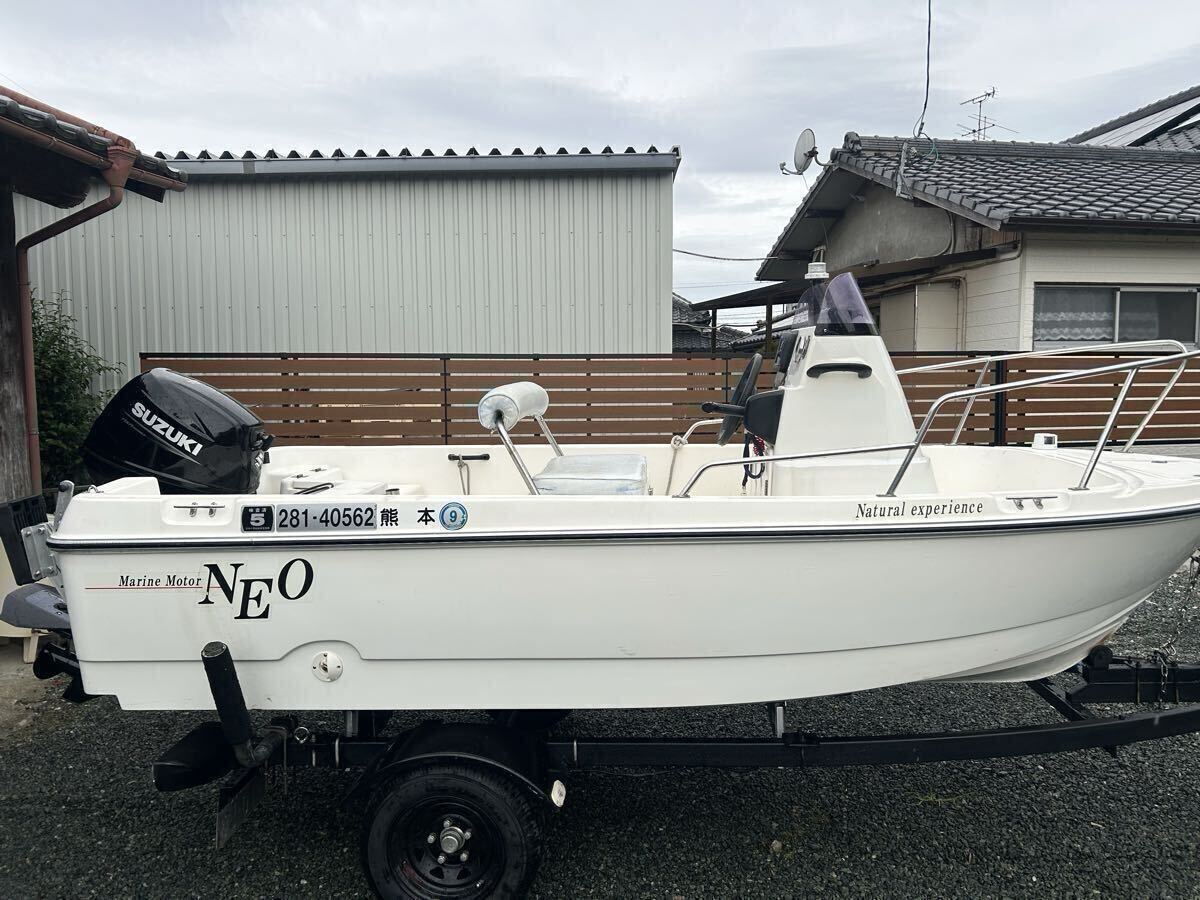 【熊本発】NEO390トレーラーセット ススギ30馬力船外機★(船外機稼働時間100h以内)★さらに値下げしました★拍卖