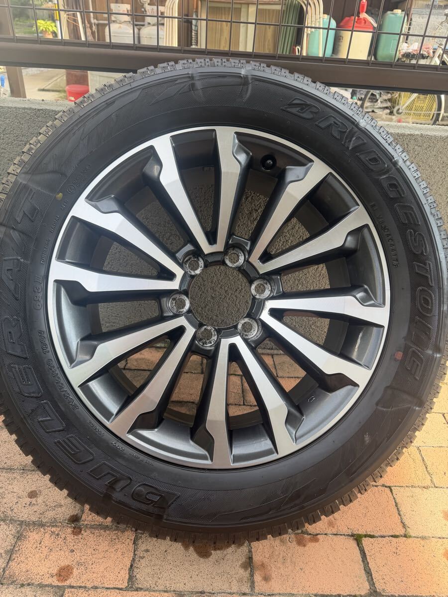 トヨタ ランドクルーザープラド 150系 純正 19インチ アルミホイール タイヤセット 265/55R19 スペアタイヤ ブリヂストン拍卖
