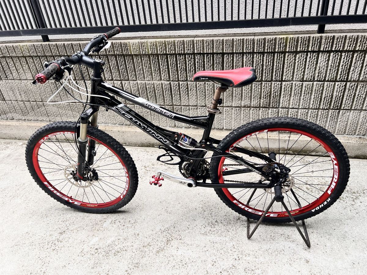 SCHWINN ROCKET1 マウンテンバイク フルサスペンション 26インチ 黒赤拍卖