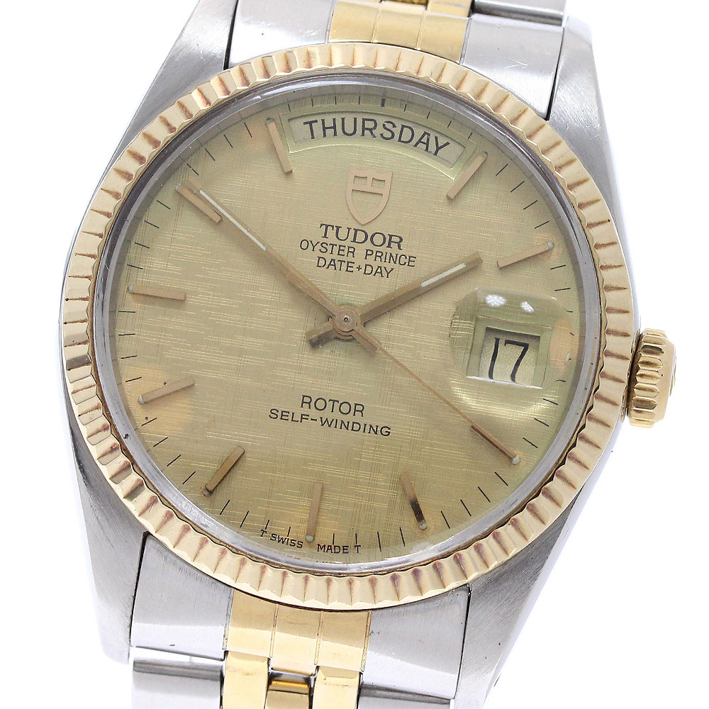 チュードル TUDOR 94613 オイスタープリンス デイトデイ YGベゼル 自動巻き メンズ _967844拍卖