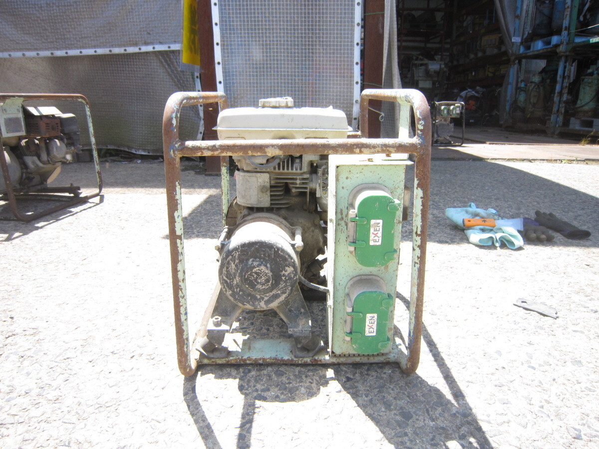 2A【石2908233有】交渉OK! 処分 エンジン高周波発電機 エクセン HAG120MF 差込2ツ口拍卖