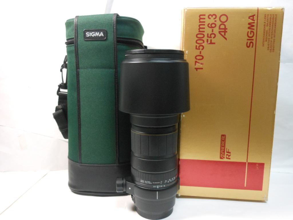 ☆希少外観美品級 ☆シグマ SIGMA APO 170-500mm F5-6.3 キヤノン Canon 即日発送 ケース・元箱付拍卖