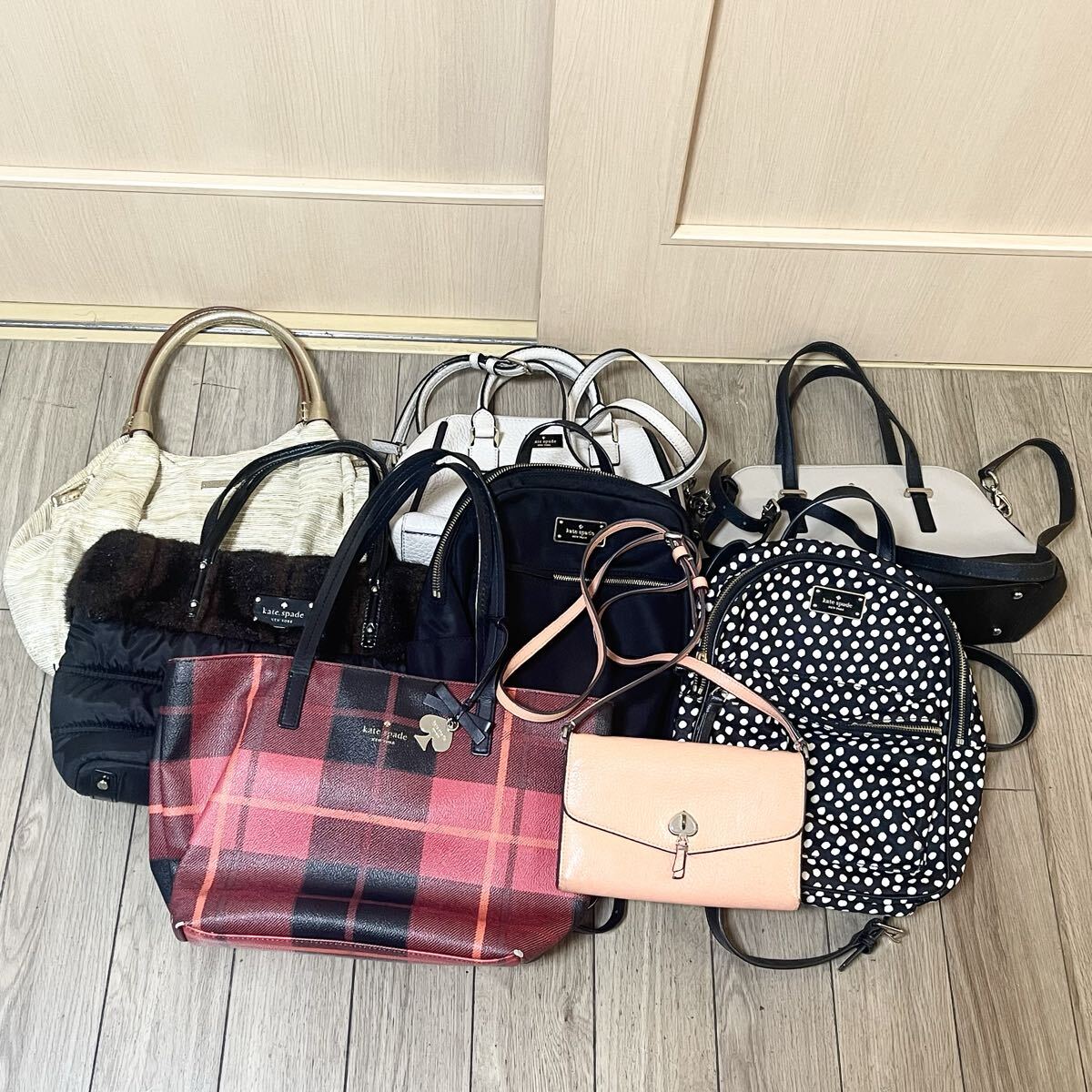 まとめ 計8点 kate spade new york ケイトスペード ニューヨーク バッグ bag バック 鞄 レザー 同梱不可 大量 ロット セット 山拍卖
