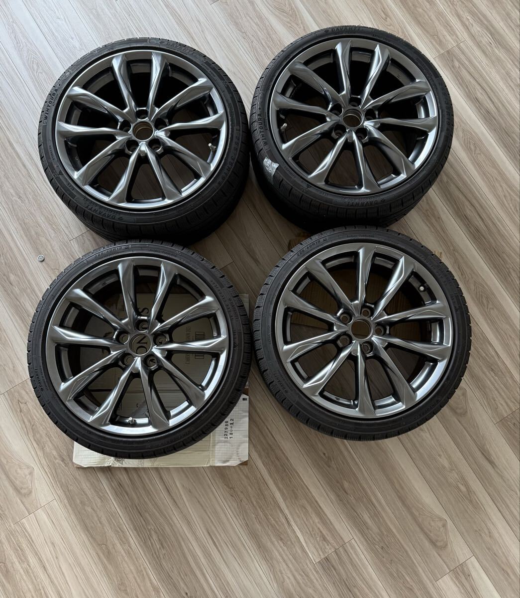 レクサス RC Fスポーツ 後期 純正 19in 8J +45 9J +60 4本 LEXUS ダークプレミアムメタリック拍卖