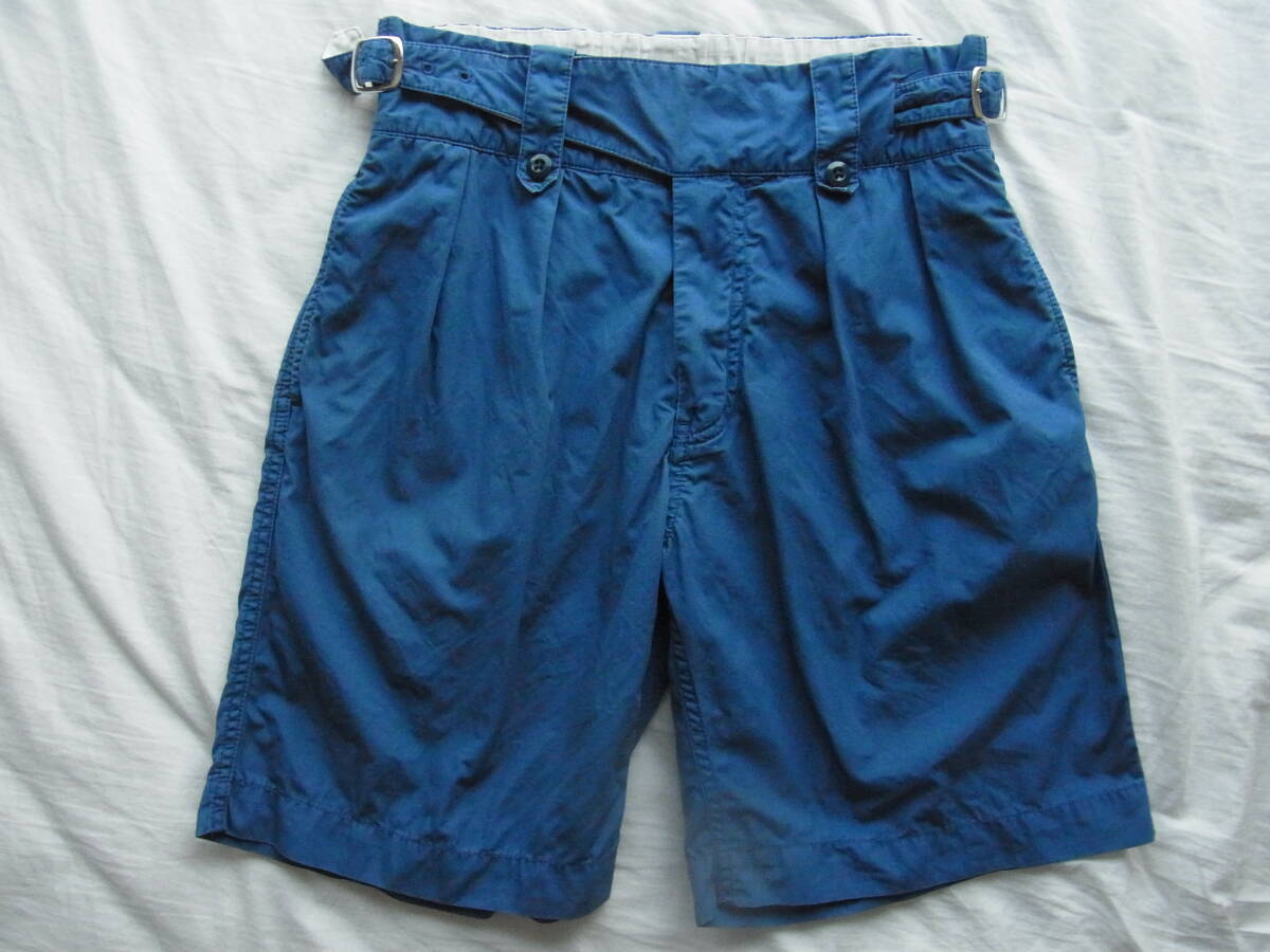 BEAMS BOY ビームスボーイ ウエストシャーリング仕様 グルカショーツ ダークブルー系拍卖