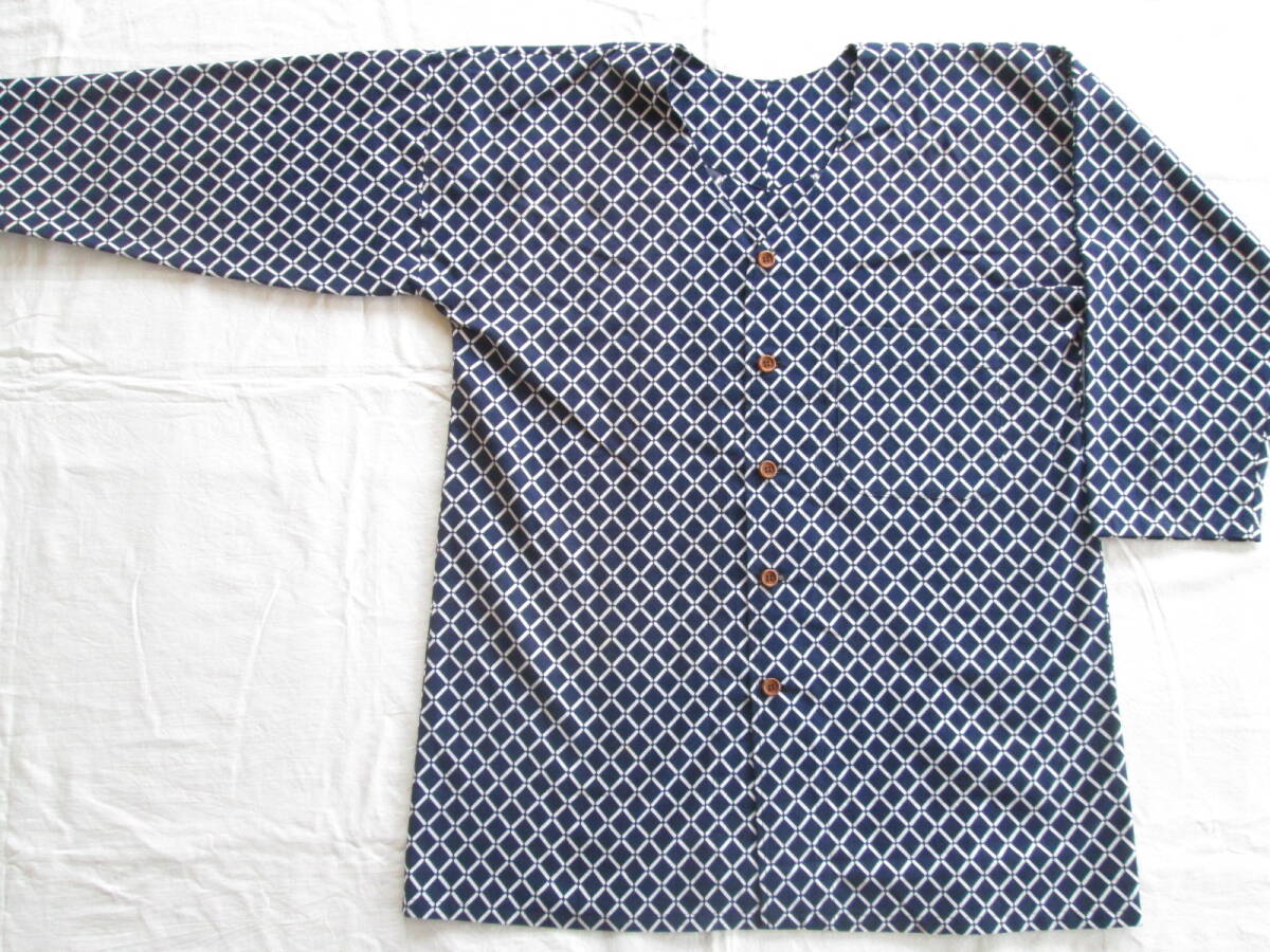 【即決あり】No.18《ハンドメイド》 ダボシャツ・鯉口シャツ / 浴衣のリメイク / Lサイズ拍卖