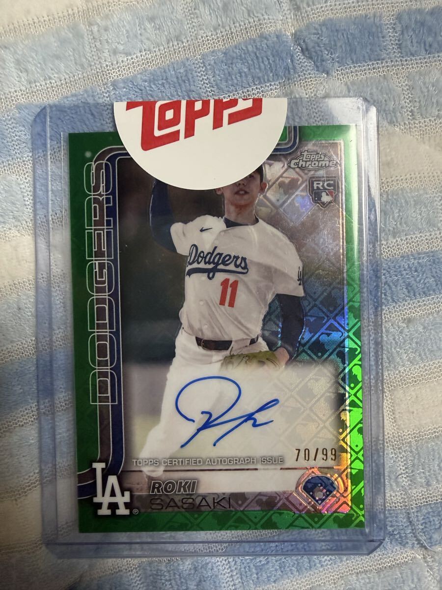 Topps Chrome 佐々木朗希 RC Auto MLBロゴリファクター99シリ拍卖