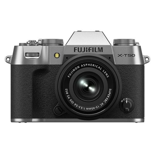 中古 1年保証 美品 FUJIFILM X-T50 XC 15-45mm レンズキット シルバー拍卖