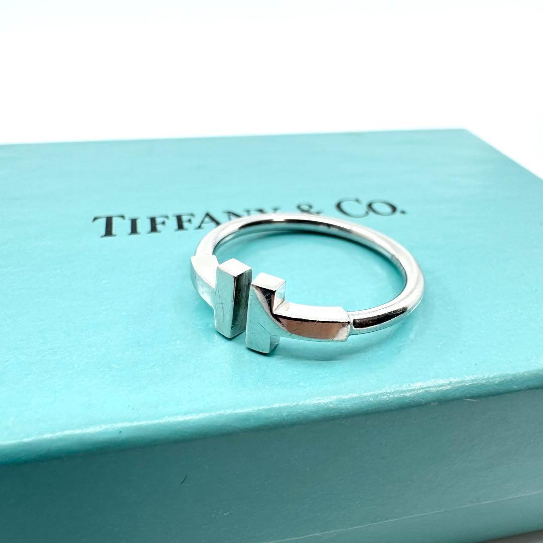 Tiffany & Co. ティファニー Tワイヤー リング K18WG 13号拍卖