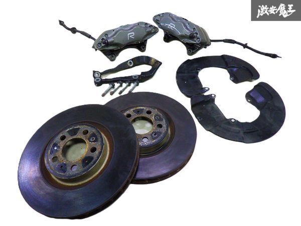 【良品】VOLVO ボルボ 純正 ブレンボ RB5254A S60R フロント brembo 4POT ブレーキ キャリパー ローター バックプレート ブラケット set拍卖