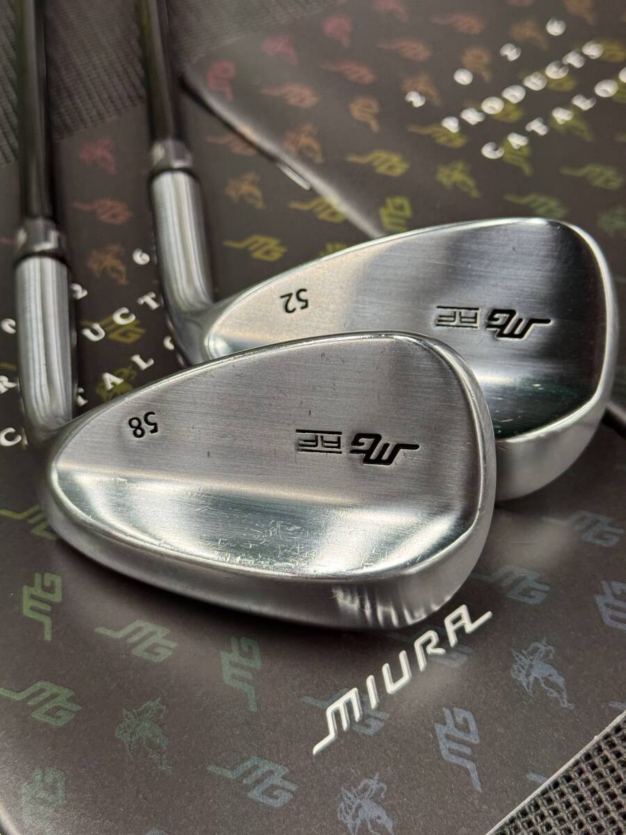☆三浦技研☆MG RF ウェッジ(99.3 pure)☆52度/58度 2SET☆ラウネ RAUNE W100 (WEDGE+)装着☆MGソケット☆中古品☆正規品☆拍卖