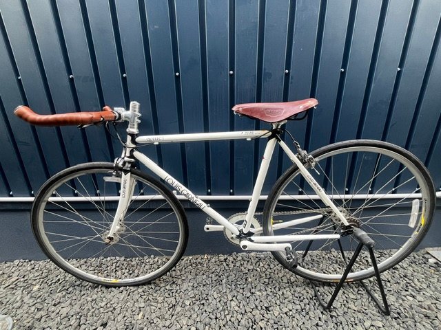 2△5-159 ≪店頭引取限定≫【LOUIS GARNEAU/ルイガノ】LGS-QUEBEC I シングルスピード 700×26c ピストバイク 490mm サドル:BROOKS 札幌市拍卖