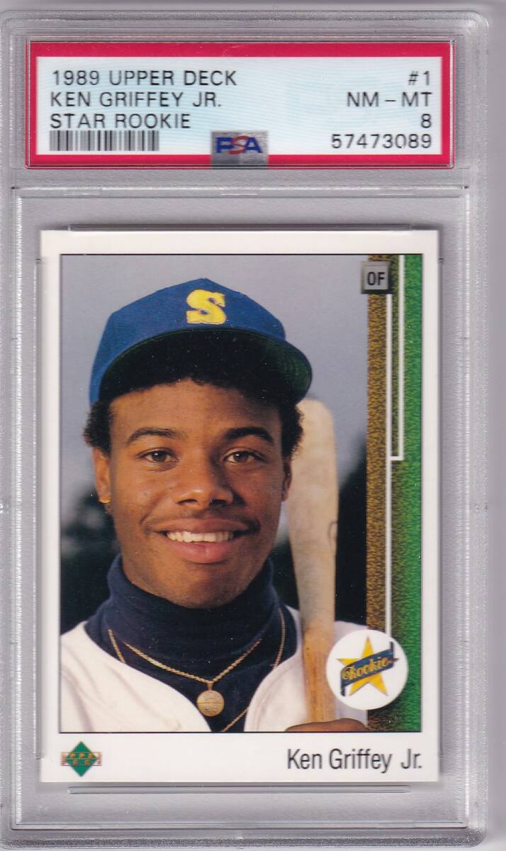 【PSA 8】 KEN GRIFFEY JR. (MARINERS) RC! 1989 UPPER DECK UD ROOKIE CARD拍卖