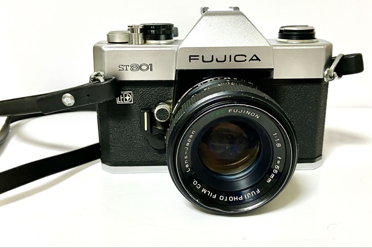 ☆現状品・動作未確認☆FUJICA ST801 フジカ 一眼レフ フィルムカメラ レンズ EBC FUJINON 1:1.8 f=55㎜ ※ジャンク品拍卖