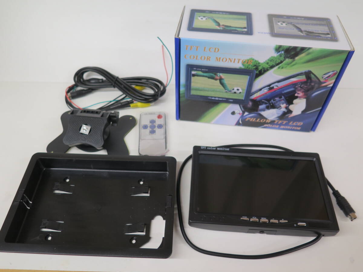 未使用保管品 OBEST 7インチオンダッシュ液晶モニター DVDビデオ用 車用 リモコン切替可能 電源直結式 バックカメラ 映像2系統入力 拍卖