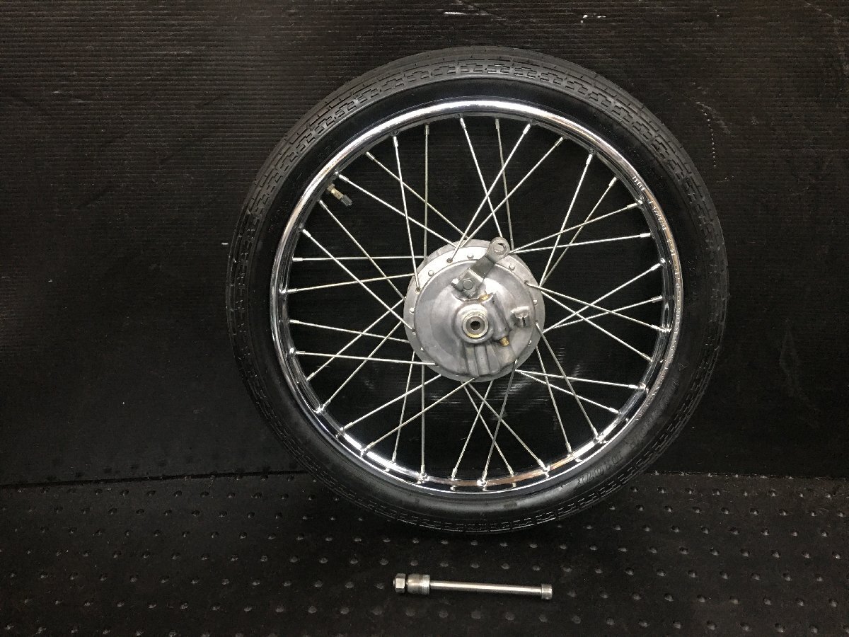 HONDA C100 スーパーカブ 純正フロントホイールセット DIDリム・スポーク美品♪ ドラム ハブ (検索 C102 C105 C65 CD105 6V 初代 ホンダ拍卖