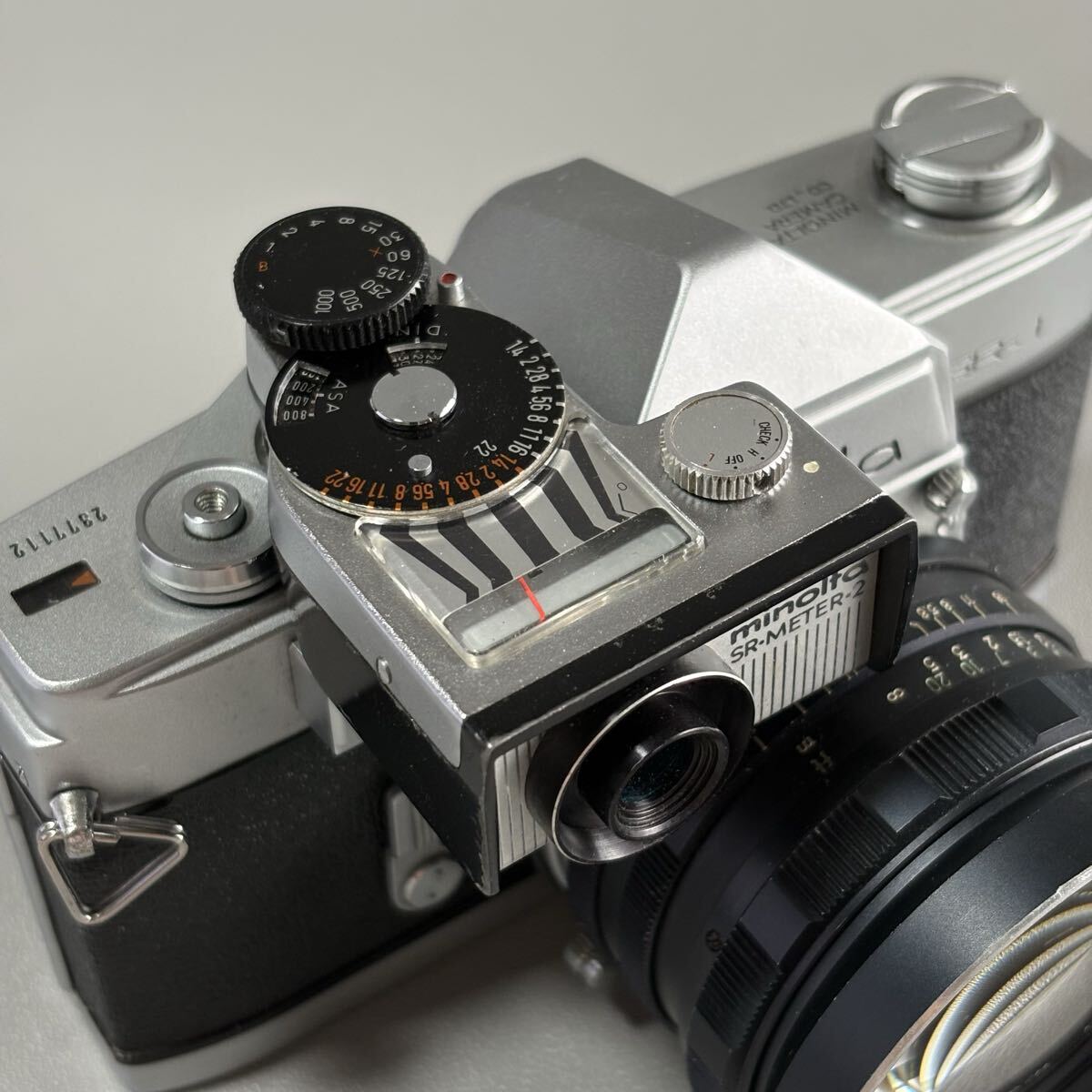 美品 動作確認 Minolta SR-METER-2 ミノルタ 一眼レフSR用外付け露出計 SRメーター2拍卖